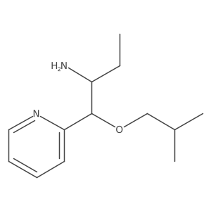 2-Pyridineethanamine, I+/--ethyl-I(2)-(2-methylpropoxy)- Structure