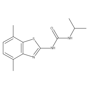 1-(4,7-Dimethylbenzo[d]thiazol-2-yl)-3-isopropylurea结构式