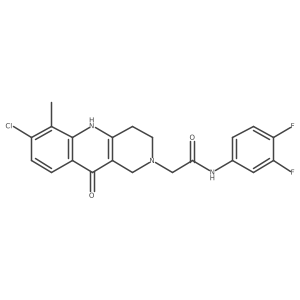 2-(7-chloro-6-methyl-10-oxo-3,4-dihydrobenzo[b][1,6]naphthyridin-2(1H,5H,10H)-yl)-N-(3,4-difluorophenyl)acetamide结构式