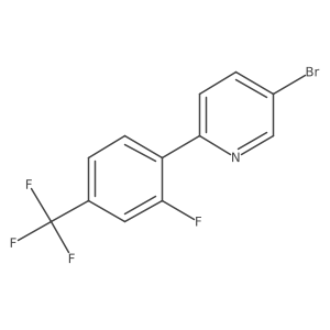5-Bromo-2-(2-fluoro-4-(trifluoromethyl)phenyl)pyridine Structure