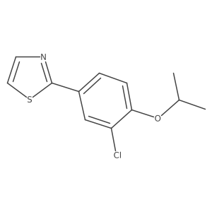 2-{3-Chloro-4-[(1-methylethyl)oxy]phenyl}-1,3-thiazole Structure