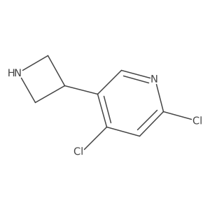 5-(Azetidin-3-yl)-2,4-dichloropyridine结构式