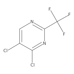 4,5-Dichloro-2-(trifluoromethyl)pyrimidine结构式
