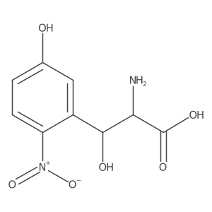 2-Amino-3-hydroxy-3-(5-hydroxy-2-nitrophenyl)propanoic acid结构式