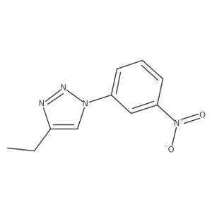 1H-1,2,3-Triazole, 4-ethyl-1-(3-nitrophenyl)- Structure