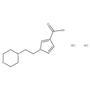 1-[2-(morpholin-4-yl)ethyl]-1H-pyrazole-4-carboxylic acid dihydrochloride结构式