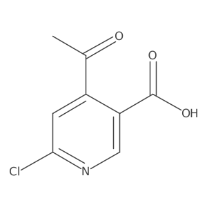 4-Acetyl-6-chloronicotinic acid Structure
