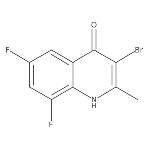 3-Bromo-6,8-difluoro-4-hydroxy-2-methylquinoline Structure