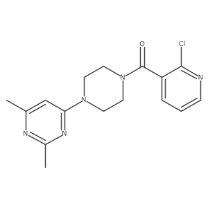 4-[4-(2-Chloropyridine-3-carbonyl)piperazin-1-yl]-2,6-dimethylpyrimidine Structure