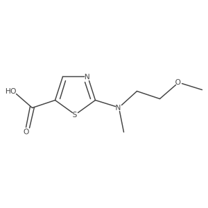 2-[(2-Methoxyethyl)(methyl)amino]-1,3-thiazole-5-carboxylic acid Structure
