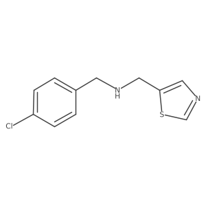 [(4-Chlorophenyl)methyl](1,3-thiazol-5-ylmethyl)amine结构式
