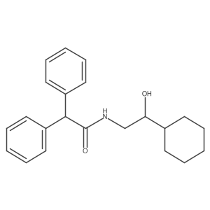 N-(2-cyclohexyl-2-hydroxyethyl)-2,2-diphenylacetamide Structure