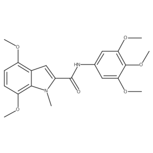 4,7-dimethoxy-1-methyl-N-(3,4,5-trimethoxyphenyl)-1H-indole-2-carboxamide Structure