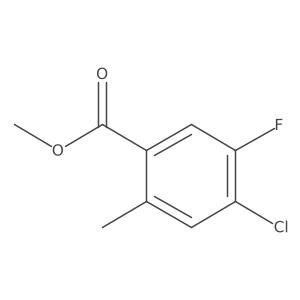 Methyl 4-chloro-5-fluoro-2-methylbenzoate结构式