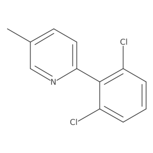 2-(2,6-Dichlorophenyl)-5-methylpyridine结构式