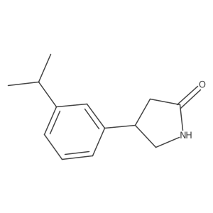 4-[3-(Propan-2-yl)phenyl]pyrrolidin-2-one Structure