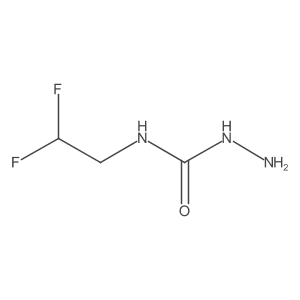 1-Amino-3-(2,2-difluoroethyl)urea结构式