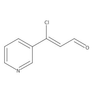 (Z)-3-Chloro-3-(pyridin-3-yl)acrylaldehyde结构式