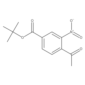 Tert-butyl 4-acetyl-3-nitrobenzoate Structure