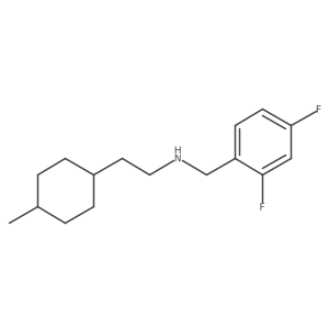 [(2,4-Difluorophenyl)methyl][2-(4-methylcyclohexyl)ethyl]amine结构式