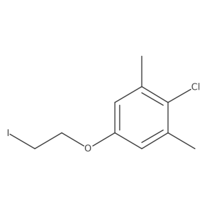 2-Chloro-5-(2-iodoethoxy)-1,3-dimethylbenzene Structure