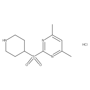 4,6-Dimethyl-2-(piperidin-4-ylsulfonyl)pyrimidine hydrochloride结构式