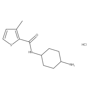 N-(4-aminocyclohexyl)-3-methylthiophene-2-carboxamide hydrochloride结构式