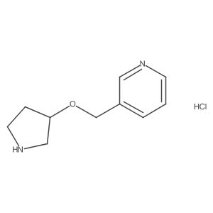 (R)-3-((pyrrolidin-3-yloxy)methyl)pyridine hydrochloride Structure