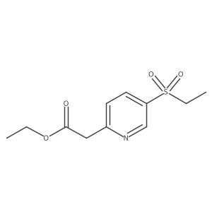 Ethyl 2-(5-ethylsulfonylpyridin-2-yl)acetate结构式