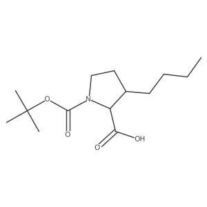 1-(tert-Butoxycarbonyl)-3-butylproline结构式