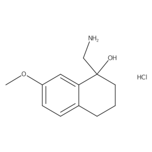 1-(Aminomethyl)-7-methoxy-1,2,3,4-tetrahydronaphthalen-1-ol hydrochloride Structure