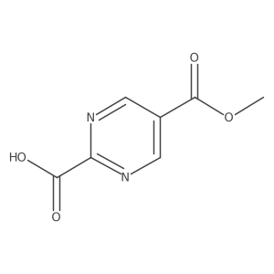 5-(Methoxycarbonyl)pyriMidine-2-carboxylic acid结构式