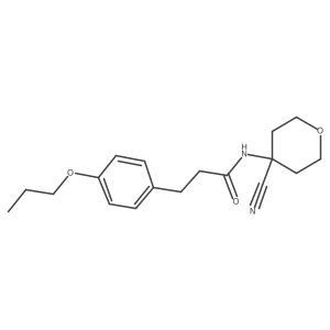 N-(4-Cyanooxan-4-YL)-3-(4-propoxyphenyl)propanamide Structure