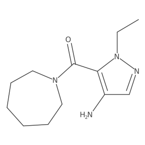 5-(azepane-1-carbonyl)-1-ethyl-1H-pyrazol-4-amine Structure