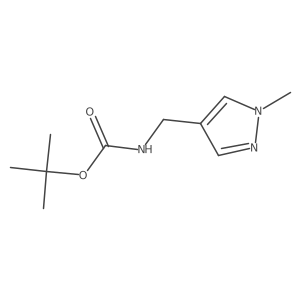 tert-butyl ((1-methyl-1H-pyrazol-4-yl)methyl)carbamate结构式