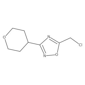 5-(Chloromethyl)-3-(oxan-4-yl)-1,2,4-oxadiazole Structure