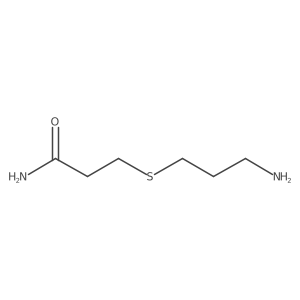 3-[(3-Aminopropyl)sulfanyl]propanamide结构式