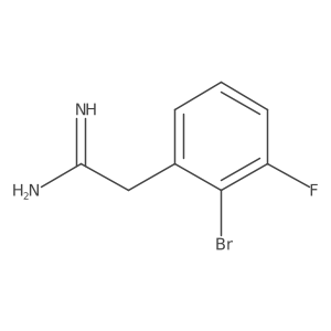 2-(2-Bromo-3-fluorophenyl)ethanimidamide结构式