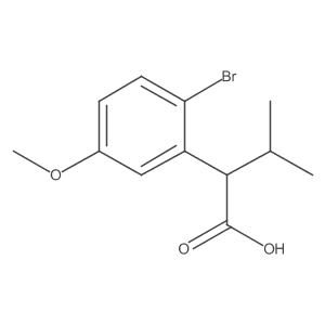 2-(2-Bromo-5-methoxyphenyl)-3-methylbutanoic acid结构式