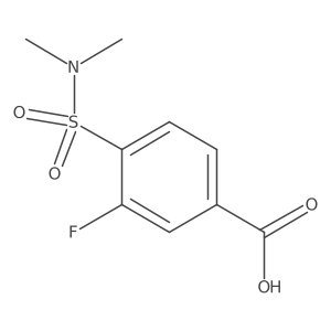4-(Dimethylsulfamoyl)-3-fluorobenzoic acid Structure
