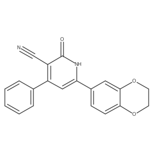 6-(2,3-Dihydrobenzo[B][1,4]dioxin-6-YL)-2-oxo-4-phenyl-1,2-dihydropyridine-3-carbonitrile结构式