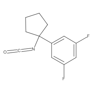 1,3-Difluoro-5-(1-isocyanatocyclopentyl)benzene Structure