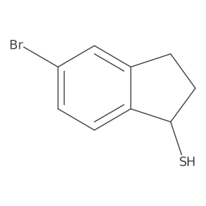 5-bromo-2,3-dihydro-1H-indene-1-thiol结构式