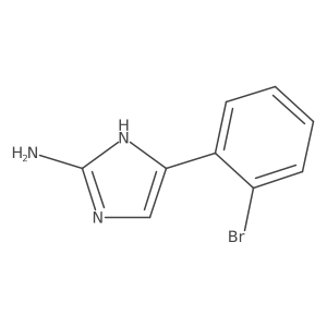 5-(2-bromophenyl)-1H-imidazol-2-amine结构式