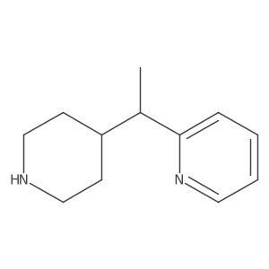 2-[1-(Piperidin-4-yl)ethyl]pyridine结构式
