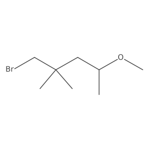 1-Bromo-4-methoxy-2,2-dimethylpentane Structure