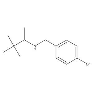 [(4-Bromophenyl)methyl](3,3-dimethylbutan-2-yl)amine Structure