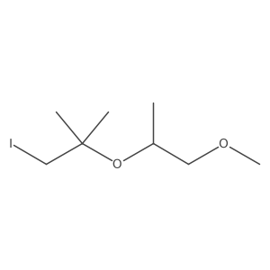 1-Iodo-2-[(1-methoxypropan-2-yl)oxy]-2-methylpropane结构式