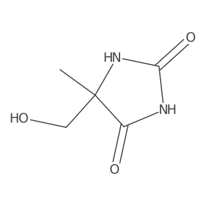 5-(Hydroxymethyl)-5-methylimidazolidine-2,4-dione结构式