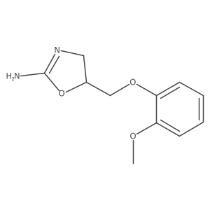 2-Oxazolamine, 4,5-dihydro-5-[(2-methoxyphenoxy)methyl]- Structure